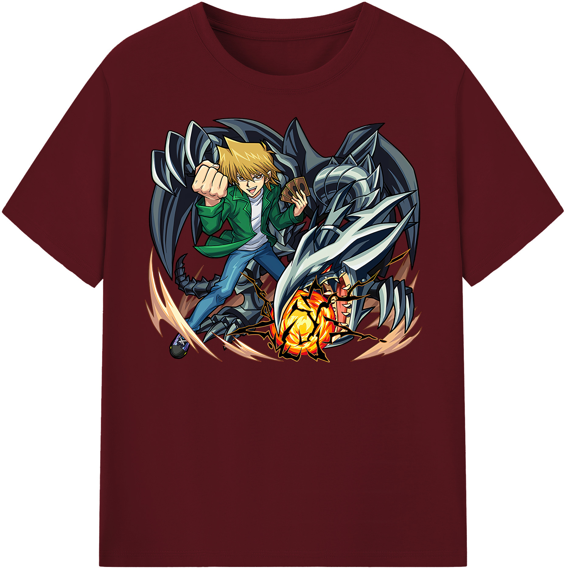 （画像用） 遊☆戯☆王 Yu-Gi-Oh! 綿100％半袖Tシャツ（フロントプリント）